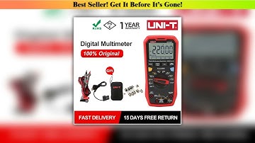 Slide UNI-T Professional Multimeter Digital UT61E+ UT61D+ UT61B+ DC AC 1000V 60mF/220 mF Capacitanc