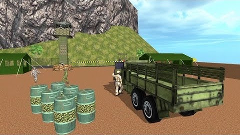 Army Vehicle Cargo Transport Mobile Gameplay Walkthrough (Android/iOS) - Truck Driving Games