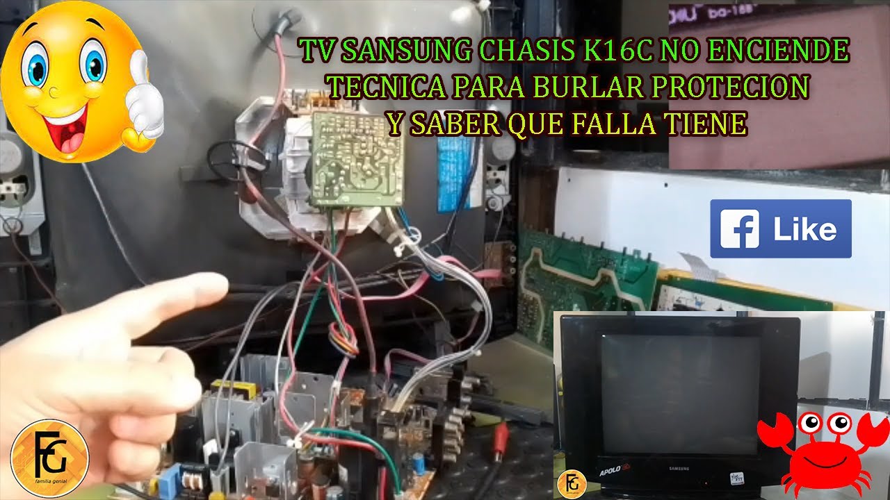 TELEVISOR SANSUNG 21 CRT CHASSIS K16C NO ENCIENDE  ( PRIMERA PARTE ) 💯​​💥✋​