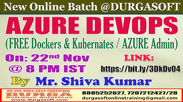 AZURE DEVOPS Online Training @ DURGASOFT
