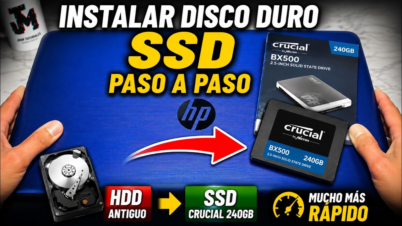 Cómo Cambiar un Disco HDD por un SSD en un Portátil HP | 2026 - YouTube