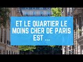 Et le quartier le moins cher de Paris est ...