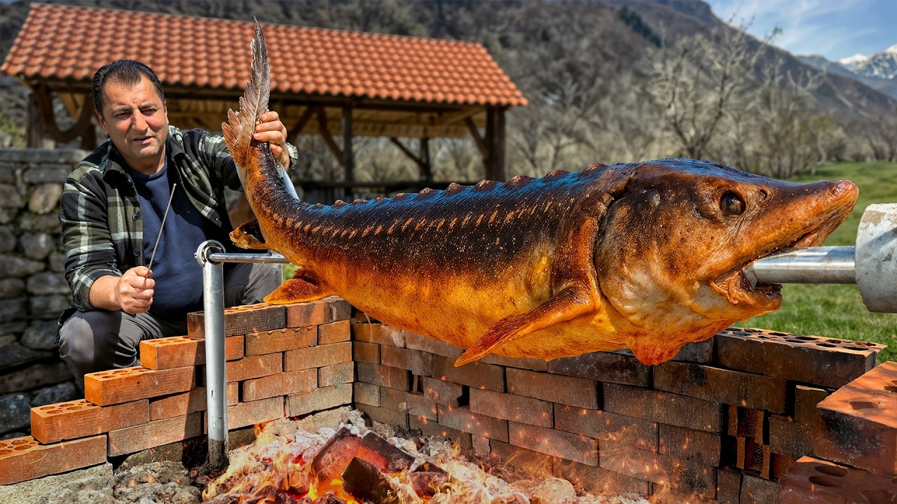Havyarlı Mersin Balığı: Köyden Gelen Efsanevi Izgara Lezzeti! 🐟🔥