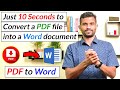 Convert PDF to Word with Microsoft Word