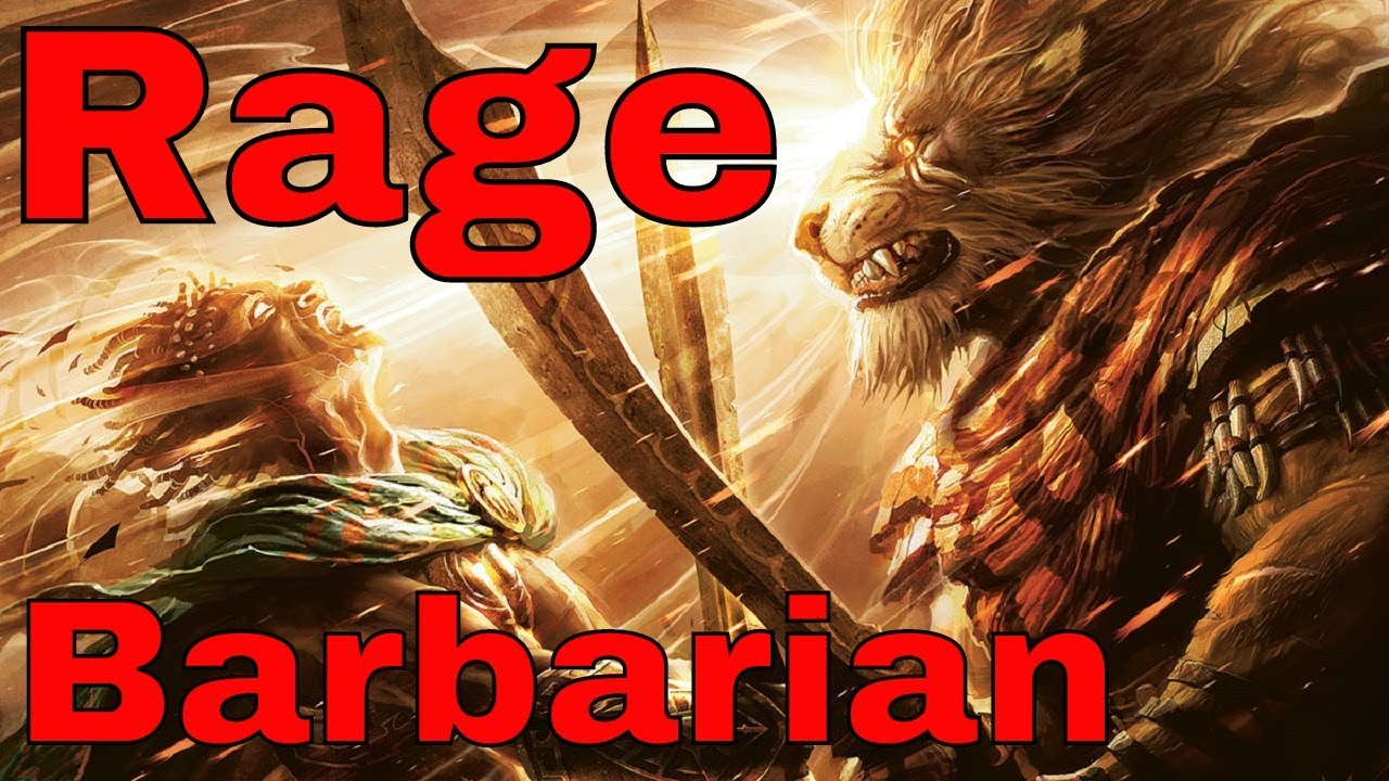 D D 5e Rage Barbarian Youtube