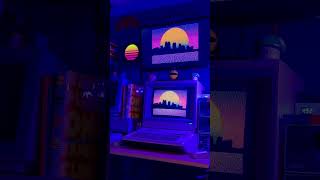The Apple IIe helping me with my 80s synthwave vibe