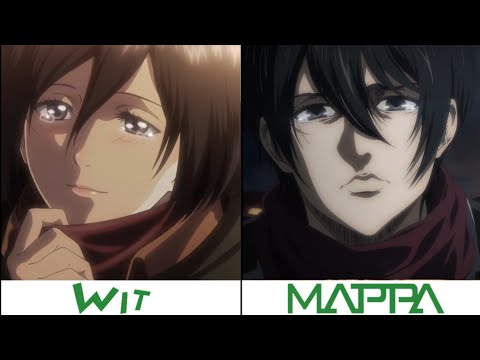 WIT vs MAPPA Character Design Comparison | Attack On Titan S4