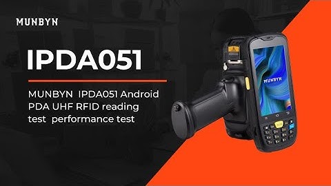 MUNBYN  IPDA051 Android PDA UHF RFID reading test  performance test