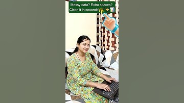 Messy Excel Data? Clean It in Seconds! 🧹⚡ #excel #exceltips  #spreadsheetmagic #productivityhacks