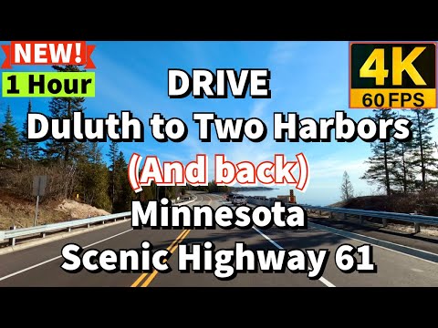 Drive North Shore Minnesota from Duluth to Two Harbors on Scenic Drive Highway 61