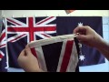 Australian flag fully sewn by australian flag makers