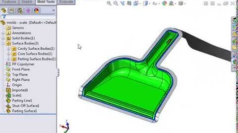 01 Mold Tools   Core and Cavity   06 Parting Surface