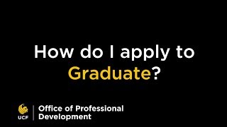 How to Apply for Graduation