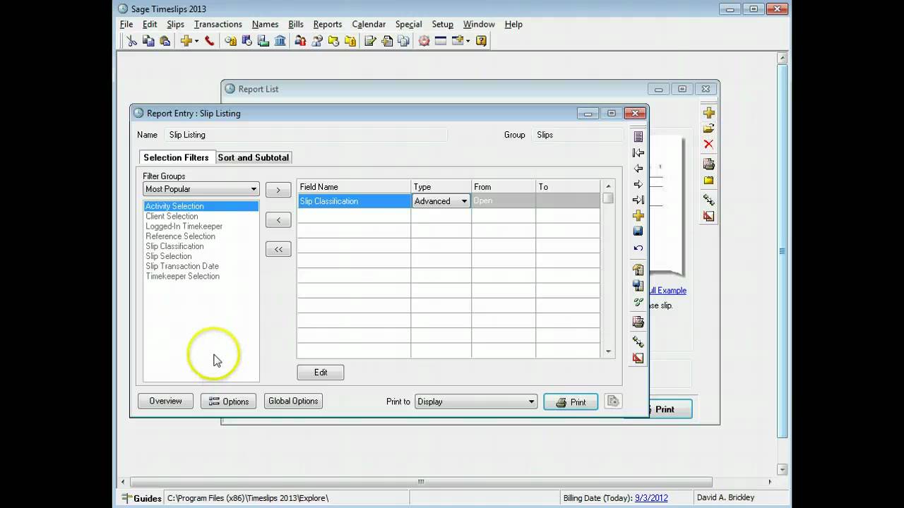 Sage Timeslips Reporting Overview YouTube Sage Timeslips Reporting Overview YouTube