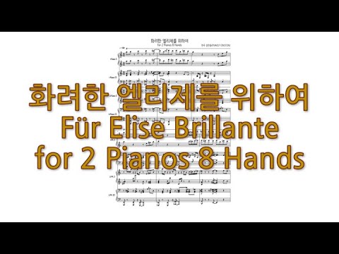 Fur Elise Brillante for 2 pianos 8 hands ver. (Jazz arrangement) - PIANIST EINSTEIN