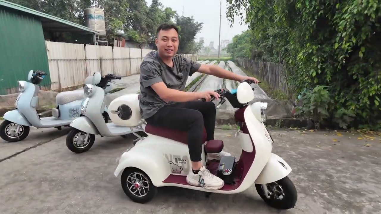 Rivew mẫu xe 3 bánh điện cao cấp mới nhất 2025 của Santong mini