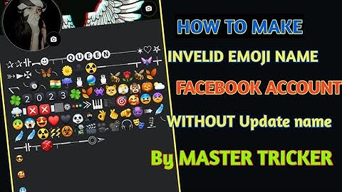 How to Make INVELID Emoji Name Account on Facebook 2023 | Create Unique Emoji Name Facebook ID 2023