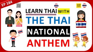 Learn Thai EP184: The Thai national anthem | the meaning of the Thai flag #learnthai #thai #thailand