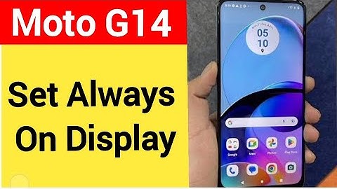How to set always on display, always on display, Moto G14 always on display kaise set karen