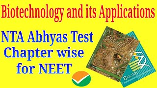 Biotechnology and its applications class 12 ncert NTA abhyas mcq for neet exam