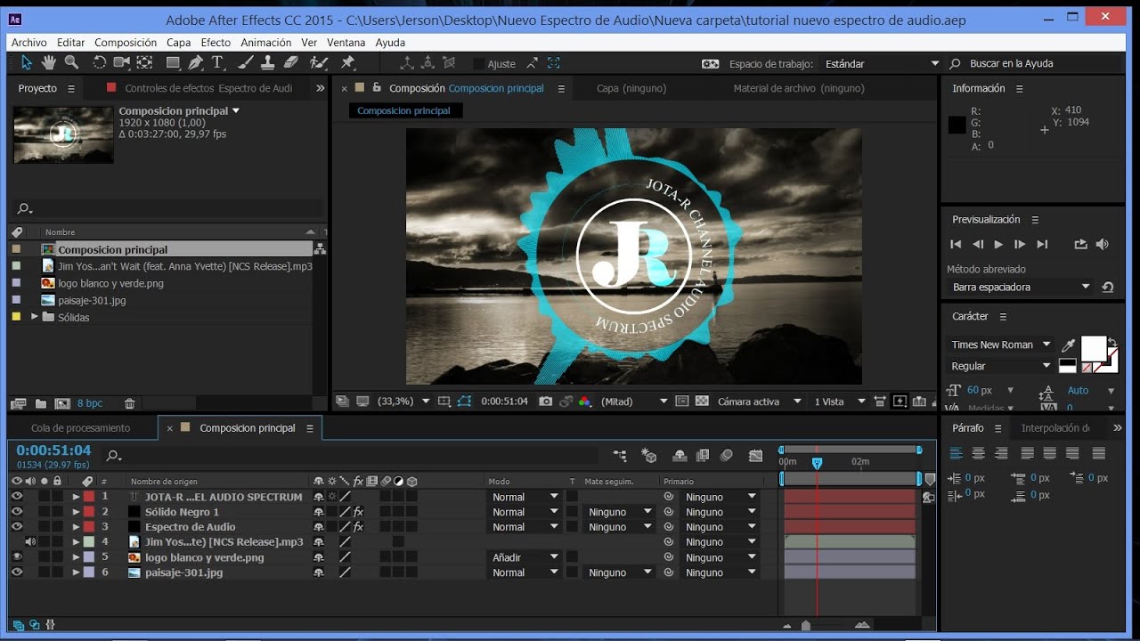 Tutorial en Español Espectro de Audio en After Effects. YouTube