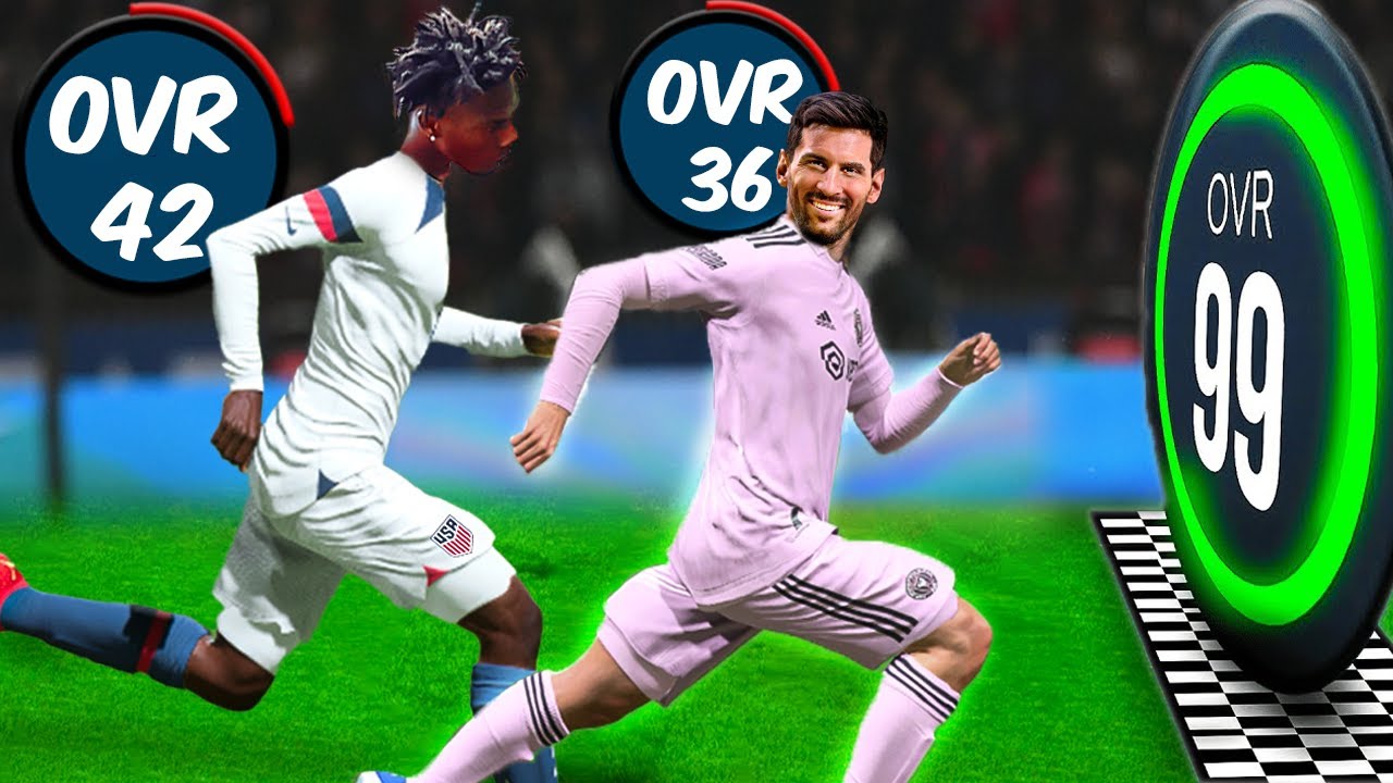 Messi Vs IShowSpeed, First to 99 Overall Wins