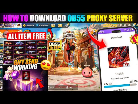 HOW TO DOWNLOAD PROXY SERVER IN FREE FIRE, HOW TO USE PROXY SERVER IN FREE FIRE, VIP PROXY SERVER