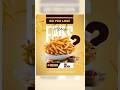Fries Poster Design #canva #posterdesign