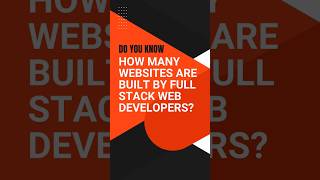 How many Websites are built by Full Stack Web Developers? #digitalmanjit #coding #shots