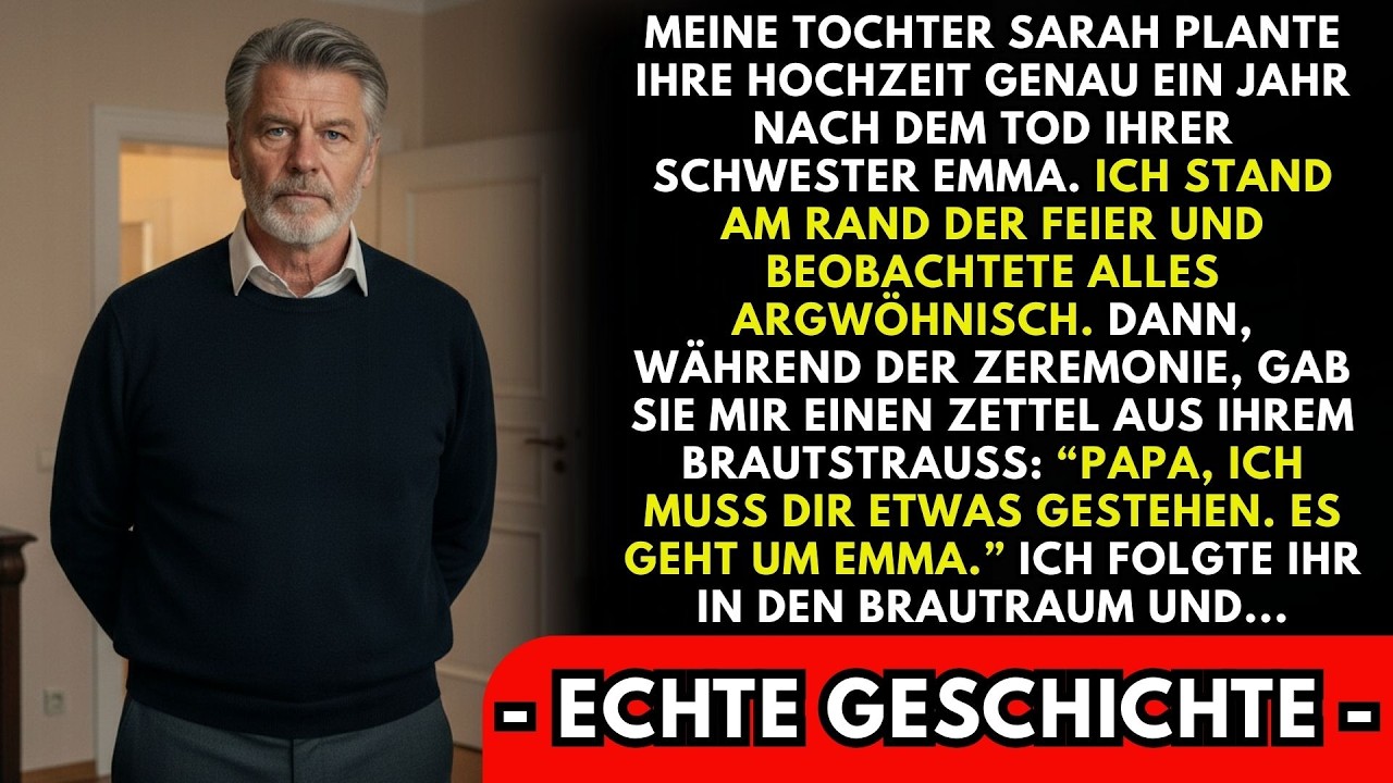 Eine Hochzeitstorte, Rosen, hundert Gäste – und ich trug ein Mikrofon unter dem Anzug. Ein Jahr nach Emmas Tod wollte Sarah heiraten, als wäre nichts passiert. Ich war zu lange Kommissar, um ihren...