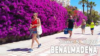 Benalmadena June 5, 2026 Promenade Walk Malaga Costa del Sol Spain [4K]