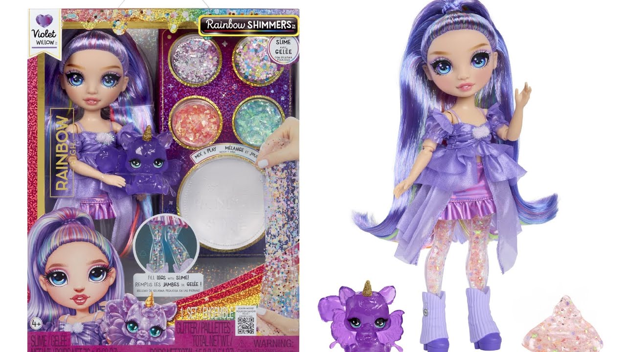Rainbow High Rainbow Shimmers with Slime Violet Willow Unboxing 