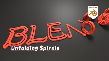 [Tut] Unfolding Spirals on Texts - Blender Geometry Nodes 3.1 Field