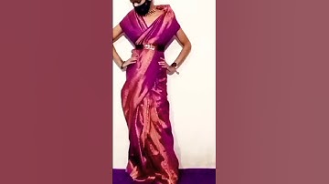 Off shoulder Saree Draping #how #saree #draping #new #fashion #drapingstyle #viral #sareewearing
