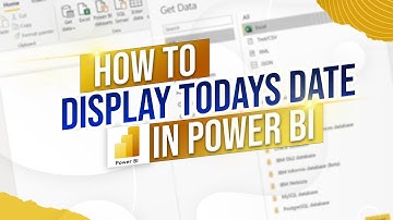 How to Display Todays Date in Power BI