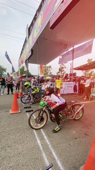 Joki Drag Bike cewek bikin jatungan 💥 #shorts #drag #jedagjedug #storywa