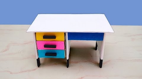 DIY desk drawer organizer | Matchbox desk organizer |  Waste Matchbox reuse idea | Best out of waste