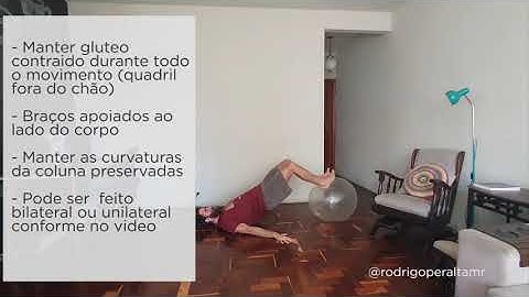 FLEXÃO DE JOELHO NA BOLA EM DECÚBITO DORSAL