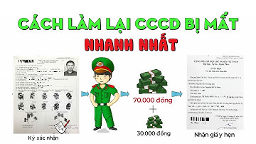 Làm lại căn cước công dân bị mất cần những thủ tục gì?