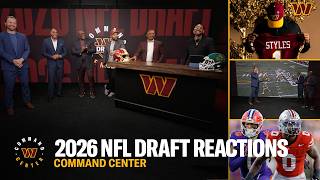 2026 NFL Draft Reactions + LB Sonny Styles Film Room | Command Center | Washington Commanders | NFL