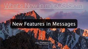 macOS Sierra Tutorial: New features in the Messages App