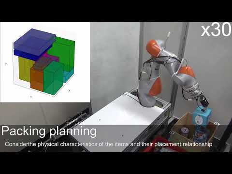 Packing Planning and Execution Considering Arrangement Rules - experiments