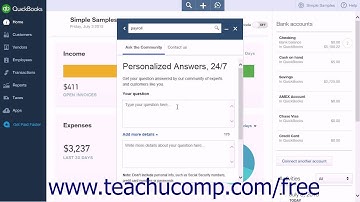 QuickBooks Online Plus 2015 Tutorial Using the Help Menu Intuit Training