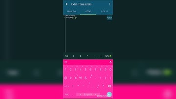 Extra-Terrestrials Problem Solution Sololearn in Python