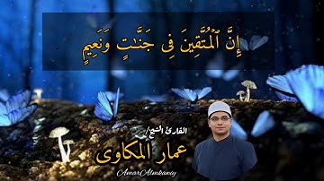 القارئ الشيخ عمار المكاوى    جواب إن المتقين فى جنات ونعيم