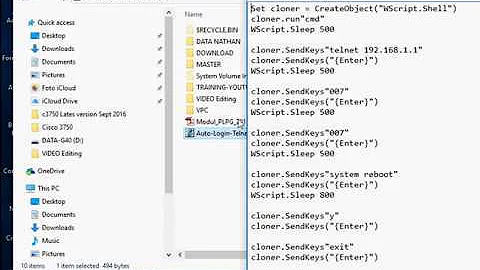 How to Create Telnet Auto Login and Reboot Device with Windows Batch Script by Thinkxfree
