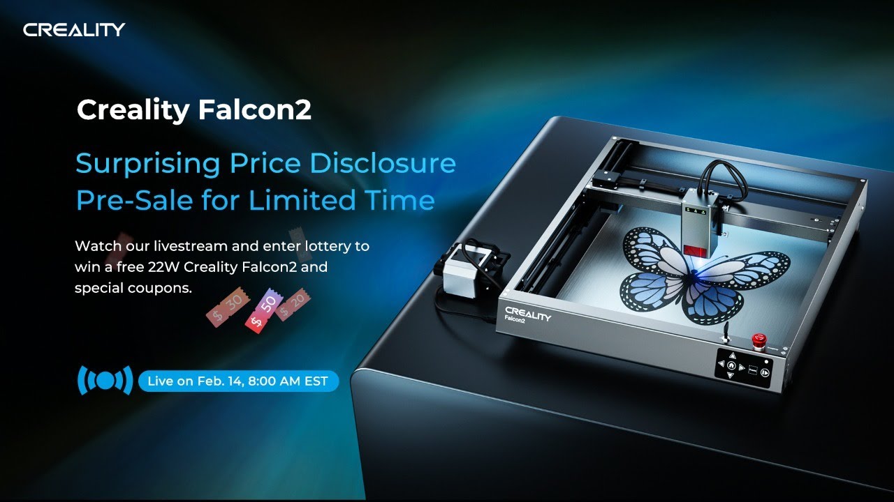 Free Course: 1st Look the New Creality Falcon 2 Laser Engraver! Setup  Tutorial Inside from Make With Tech (MakeWithTech)