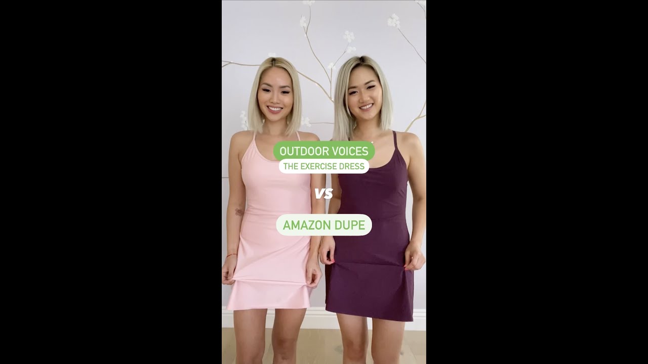 Outdoor Voices Exercise Dress vs Amazon 