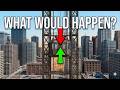 How do elevators weighing tons stay safe and avoid falling?