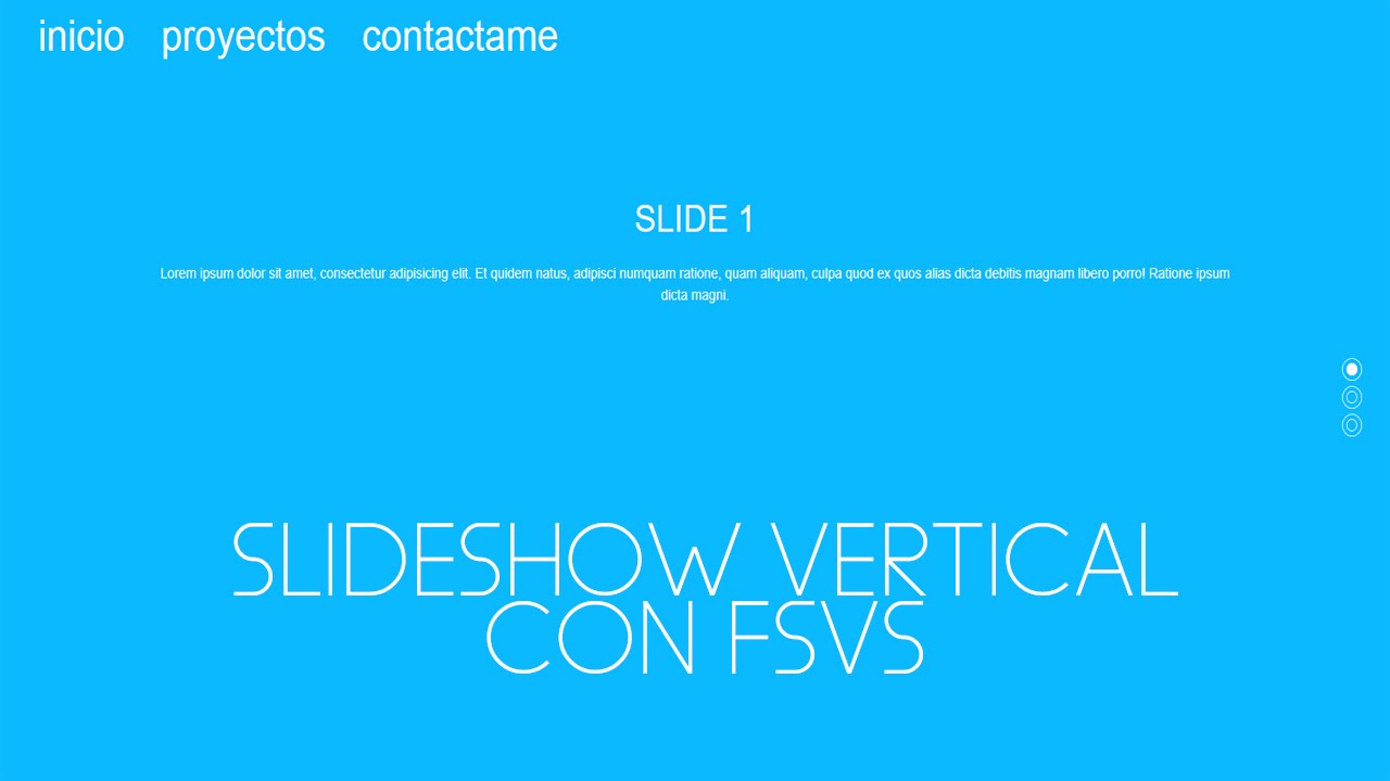 SLIDESHOW VERTICAL PARA TU SITIO WEB CON FSVS | HTML CSS Jquery ...